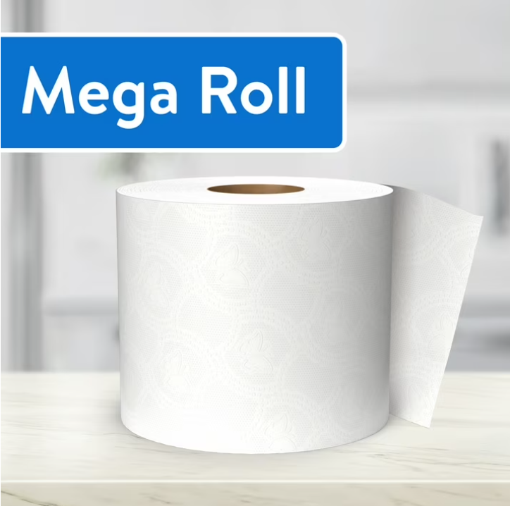 Great Value Soft & Strong Premium Toilet Paper, 36 Mega Rolls, 380 Sheets per Roll