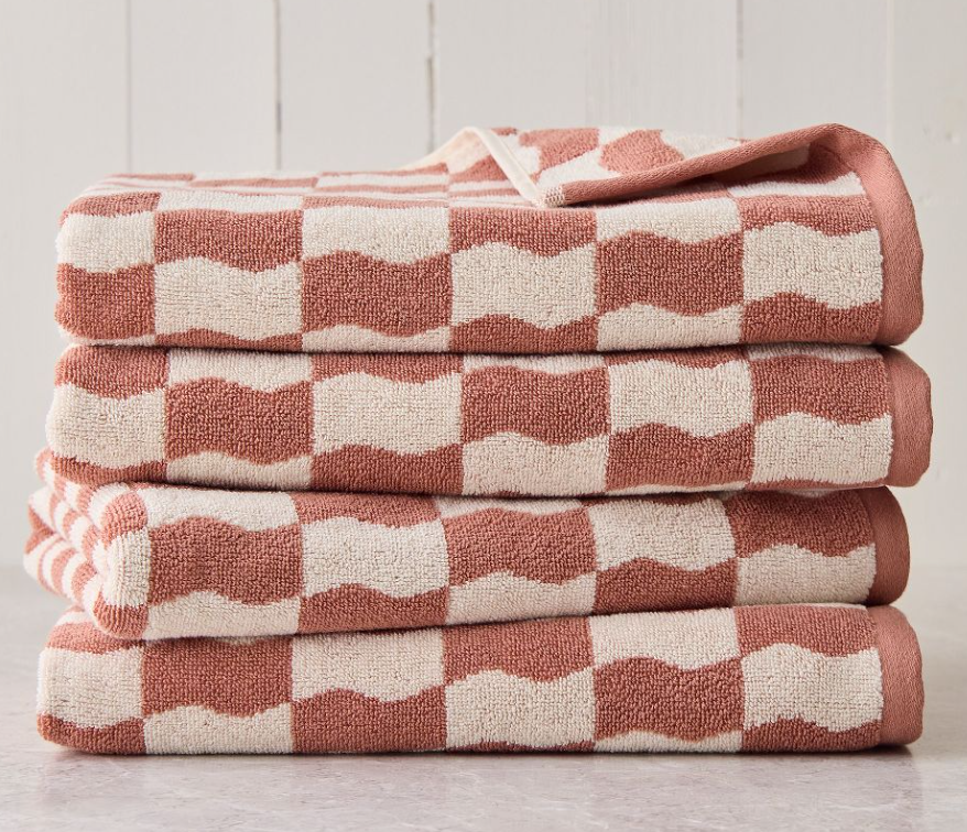 Wavy Blocks Towel Sets