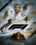 F1 The Movie Brad Pitt Racing Cinematic Poster