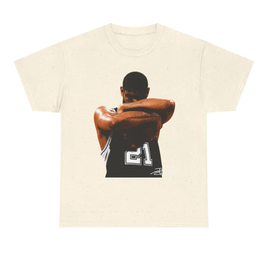 Tim Duncan San Antonio T Shirt Graphic Tee