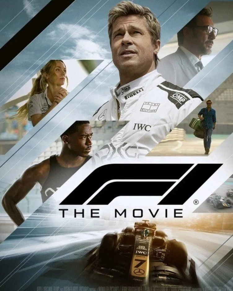 F1 The Movie Brad Pitt Racing Cinematic Poster