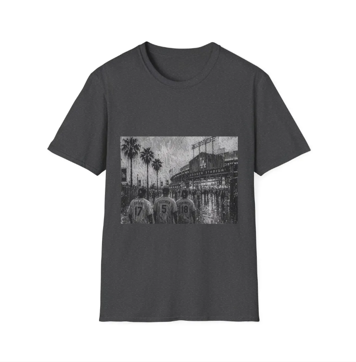 Los Angeles Dodgers Vintage Ohtani Freeman Yamamoto T-Shirt Stadium Art Tee