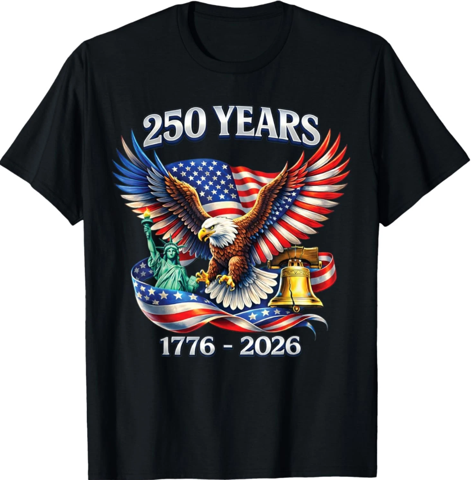 250 Years America Anniversary 250th Independence Day Freedom unisex T-Shirt