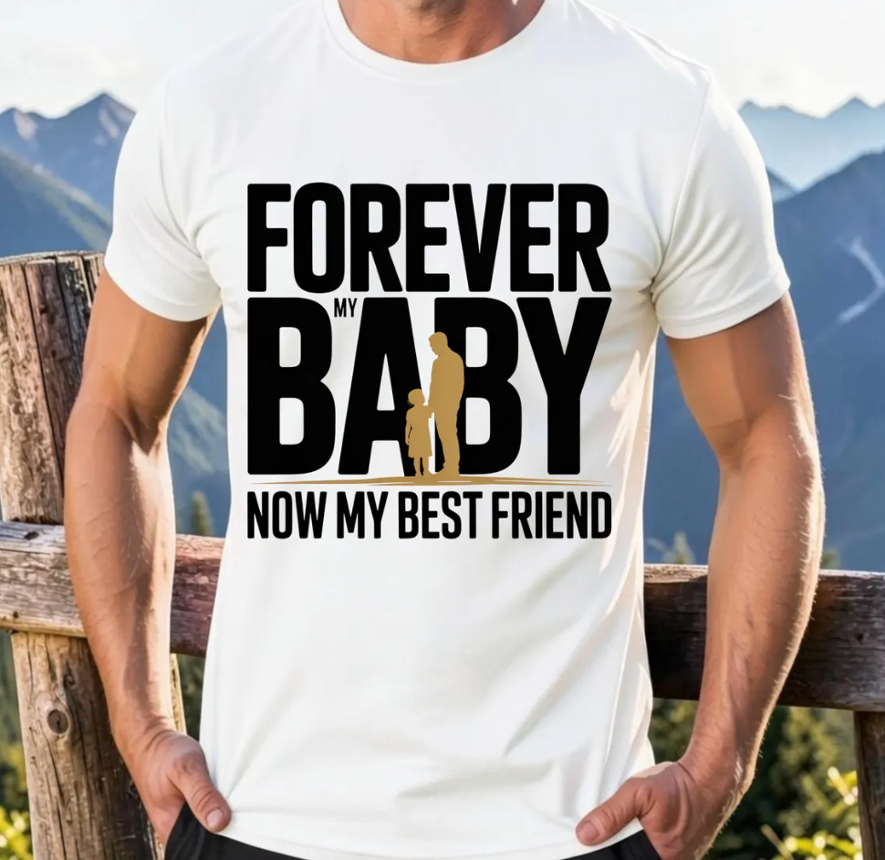 Forever My Baby Now My Best Friend PNG Bundle – Father Son Daughter T-Shirt Design, Father’s Day Sublimation Digital Download