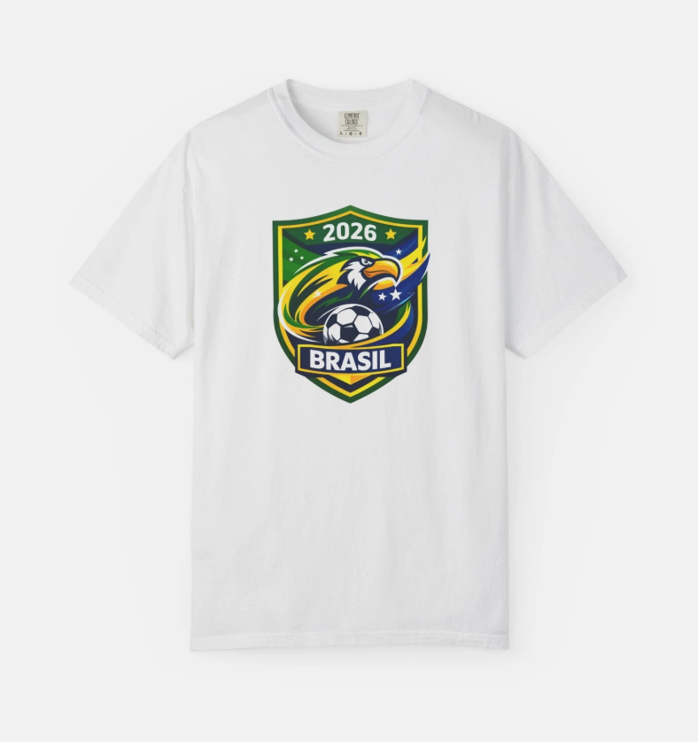 Brazil Soccer Crest 2026 T-shirt | Football Emblem