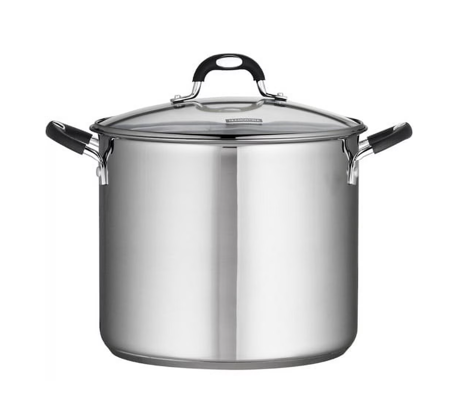 Tramontina Stainless Steel 12 Quart Covered Stock Pot