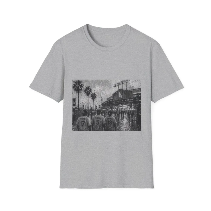 Los Angeles Dodgers Vintage Ohtani Freeman Yamamoto T-Shirt Stadium Art Tee