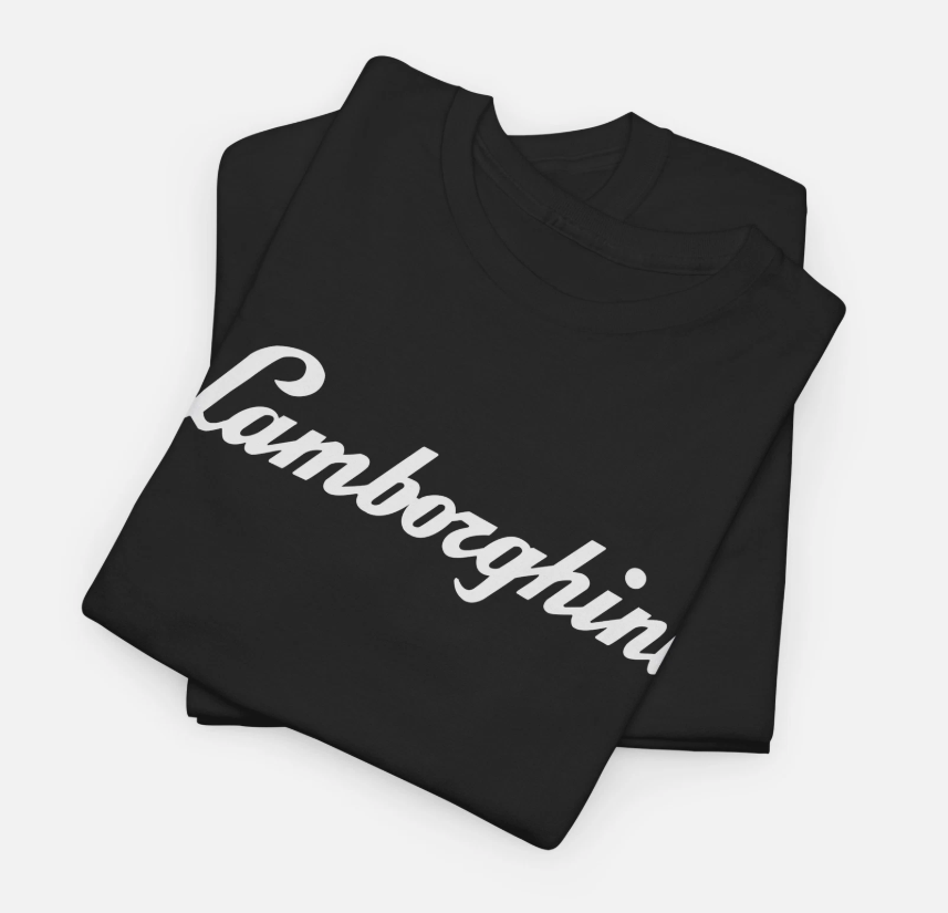 Lamborghini 2025 Automobili Colors T Shirt Heavy Cotton Tee Merch Apparel