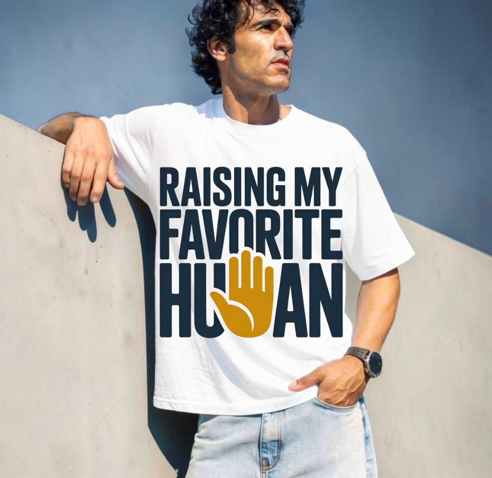 Raising My Favorite Human PNG Bundle – Funny Dad T-Shirt Design, Father’s Day Sublimation Digital Download