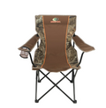 Mossy Oak Soft Arm Camo Quad Camp Chair with Cupholder, Camp, Adult