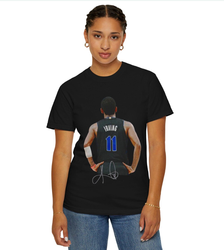 Kyrie Irving Dallas T Shirt Autograph Edition
