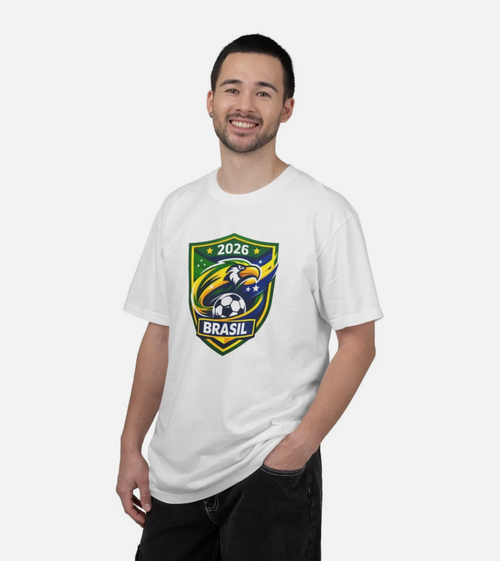 Brazil Soccer Crest 2026 T-shirt | Football Emblem