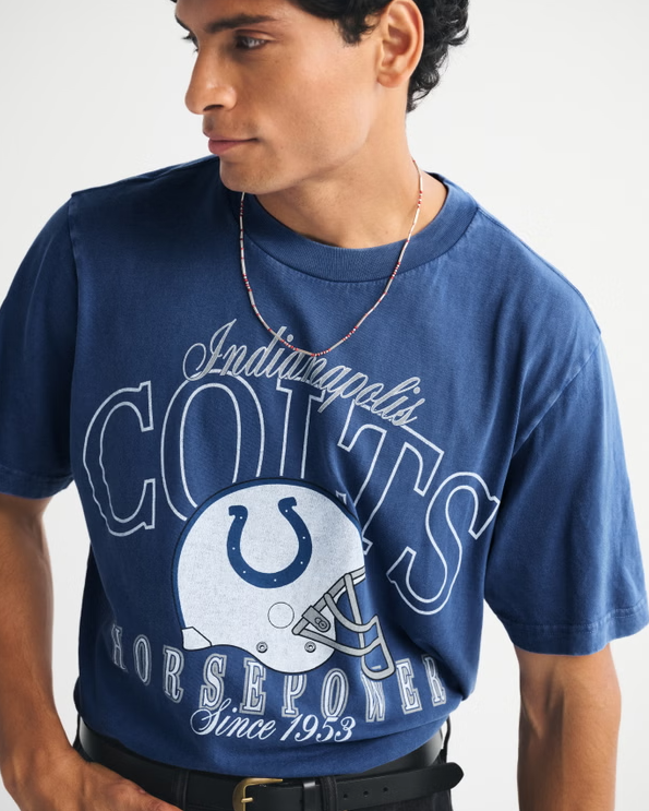 Indianapolis Colts Vintage Inspired Graphic Tee - Vintage NFL Fan Shirt