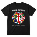 World Cup 2026 Football Shirt Flags Of The World Soccer Fan Graphic Tee