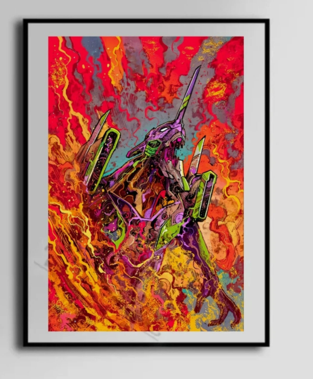Evangelion Anime art poster canvas wall art home decor