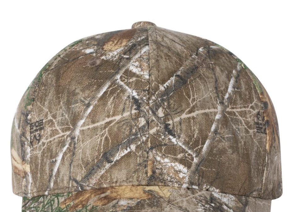 Mossy Oak Breakup Blaze baseball cap with logo