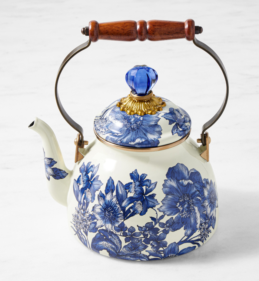 MacKenzie-Childs Royal English Garden Tea Kettle, 2-Qt.