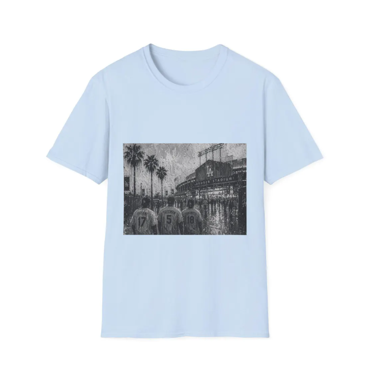 Los Angeles Dodgers Vintage Ohtani Freeman Yamamoto T-Shirt Stadium Art Tee