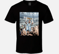 Lionel Messi Lifting World Cup Distressed T Shirt