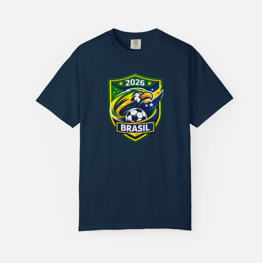 Brazil Soccer Crest 2026 T-shirt | Football Emblem