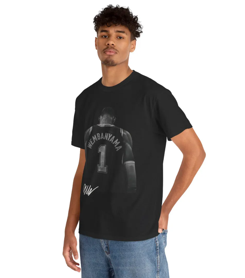 Victor Wembanyama San Antonio T Shirt Autograph Edition