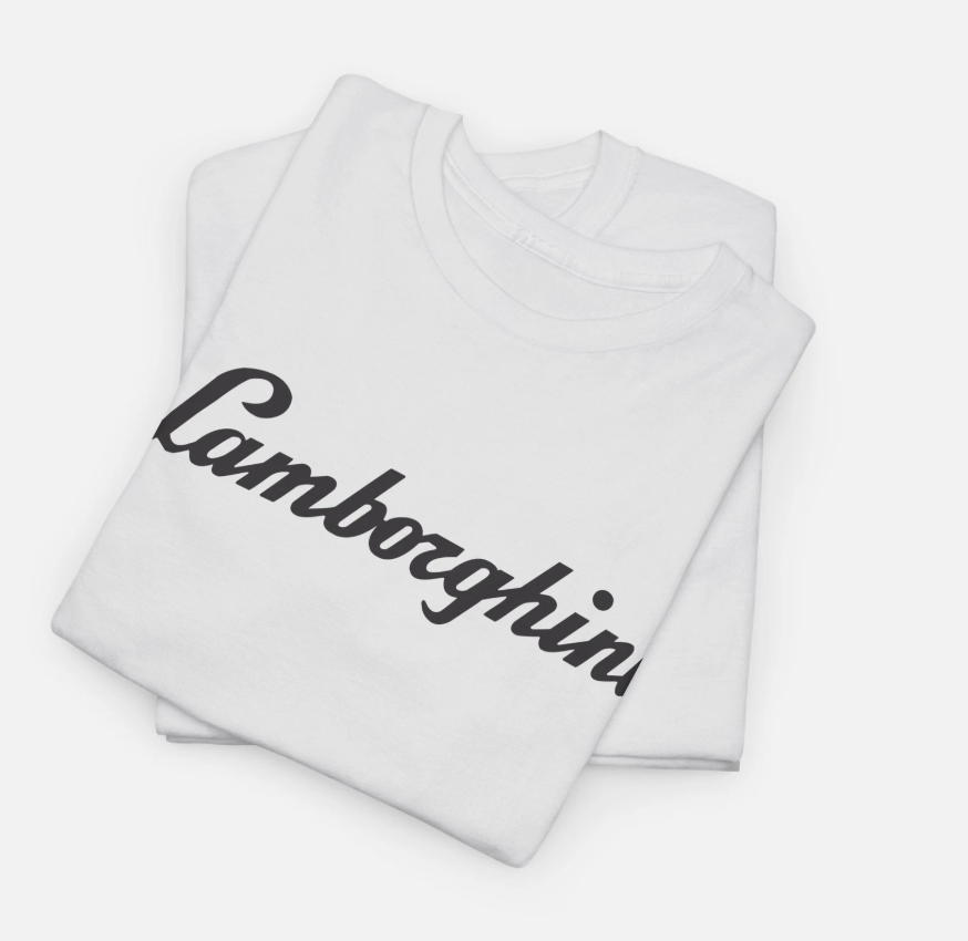 Lamborghini 2025 Automobili Colors T Shirt Heavy Cotton Tee Merch Apparel