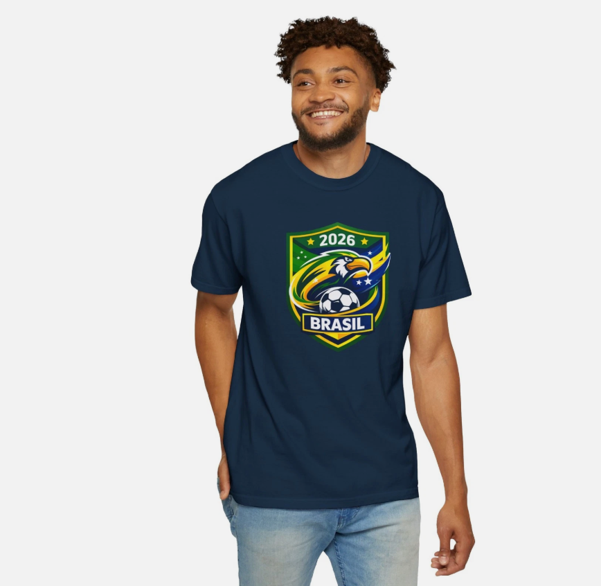 Brazil Soccer Crest 2026 T-shirt | Football Emblem