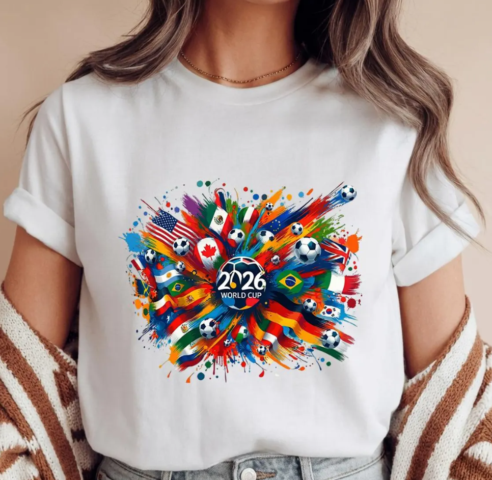 2026 World Cup T-Shirt, FIFA World Cup 2026 Soccer Shirt, World Cup Nations Flag Shirt, Soccer Lover Gift