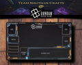 Gundam Inspired Mech HUD Playmat – Sci-Fi TCG Gaming Mat