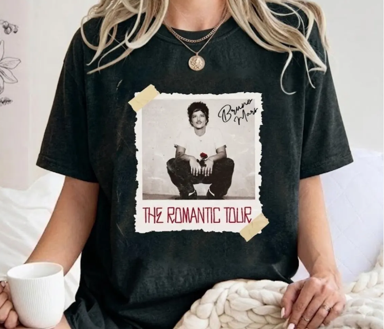 Comfort Colors Bruno Mars The Romantic Tour Shirt, The Romantic Tour Merch, Bruno Mars Merch