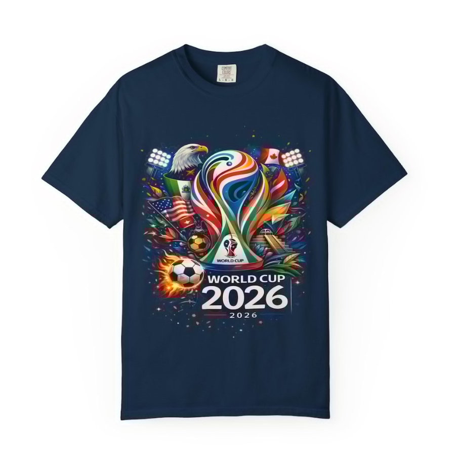 World Cup 2026 Tee, Canada Mexico USA, Football Fan Gift
