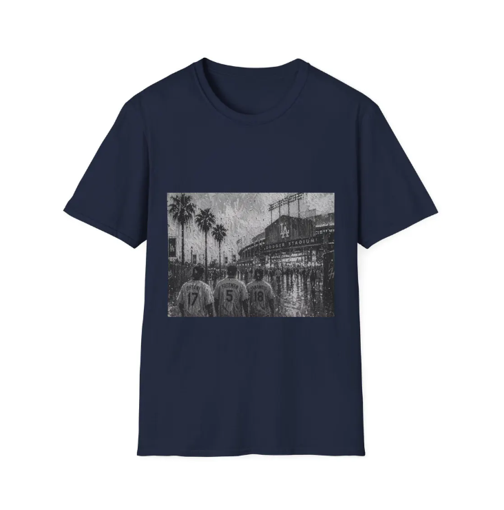 Los Angeles Dodgers Vintage Ohtani Freeman Yamamoto T-Shirt Stadium Art Tee