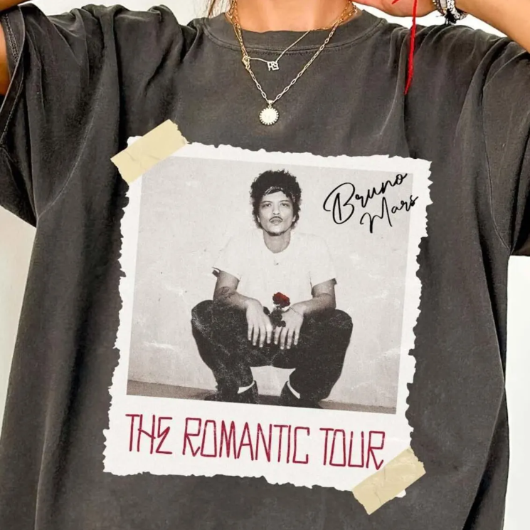 Comfort Colors Bruno Mars The Romantic Tour Shirt, The Romantic Tour Merch, Bruno Mars Merch