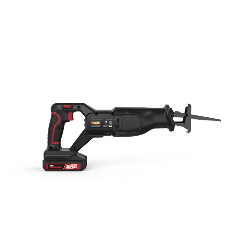 Hyper Tough 20V Brushless Reciprocating Saw, with 2.0Ah Battery Pack and Standard Charger, 43010.1