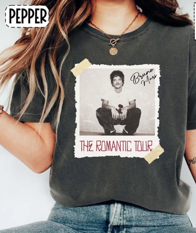 Comfort Colors Bruno Mars The Romantic Tour Shirt, The Romantic Tour Merch, Bruno Mars Merch