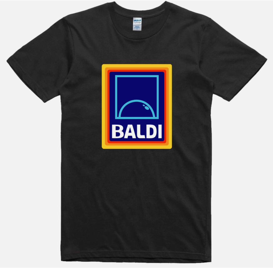 Fathers Day Mens Funny T-Shirt Baldi Parody Gift For Dad Regular Fit