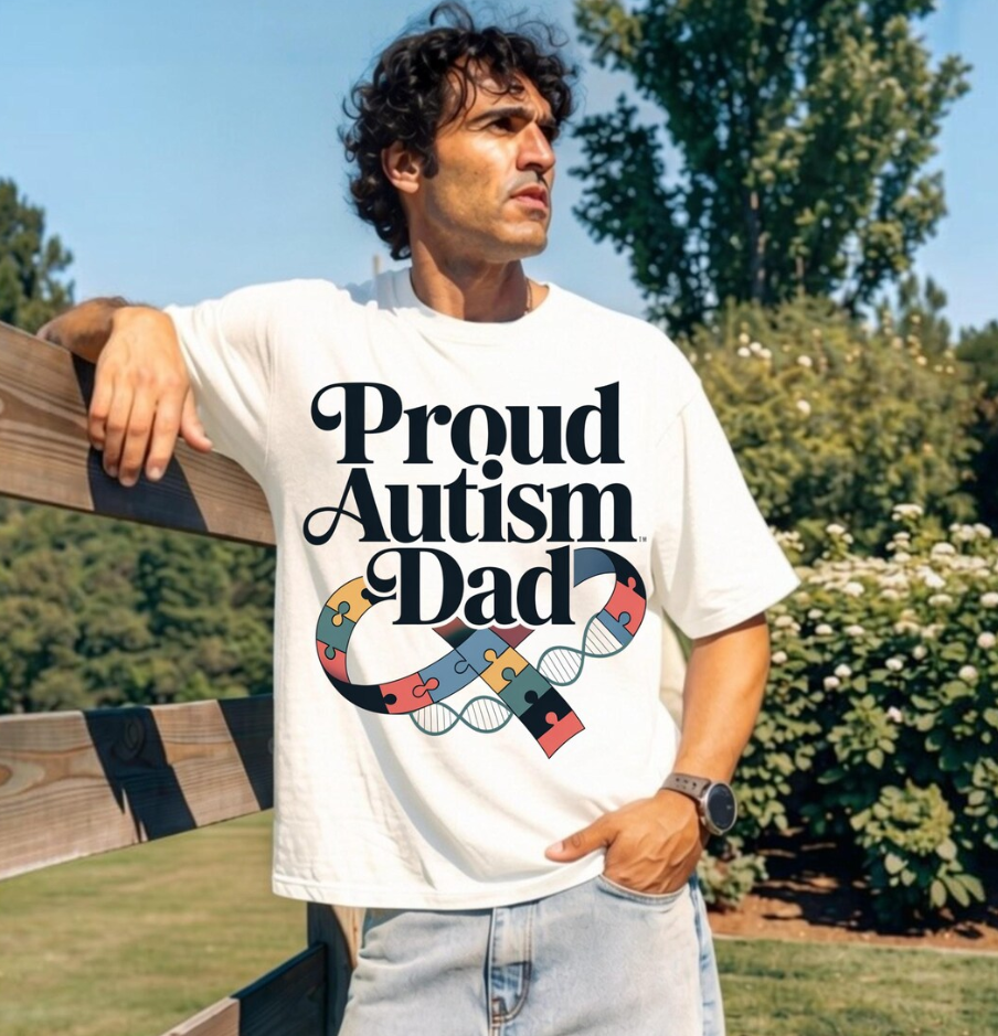 Proud Autism Dad PNG Bundle – Autism Awareness Father’s Day T-Shirt Design, Digital Download