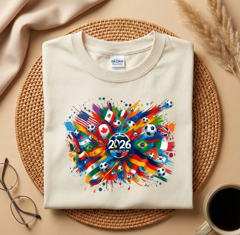2026 World Cup T-Shirt, FIFA World Cup 2026 Soccer Shirt, World Cup Nations Flag Shirt, Soccer Lover Gift
