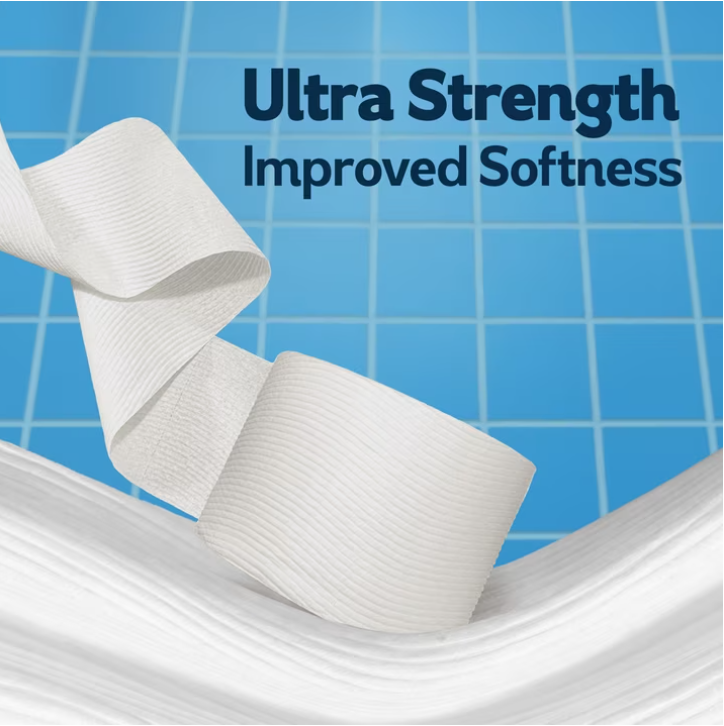 Cottonelle Ultra Clean Toilet Paper, Strong Toilet Tissue, 36 Mega Rolls