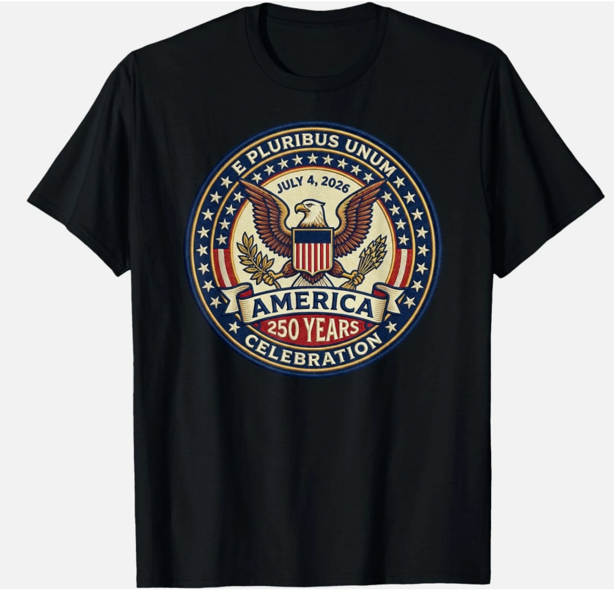 America 250 Years Celebration July 4, 2026 E Pluribus Unum unisex T-Shirt