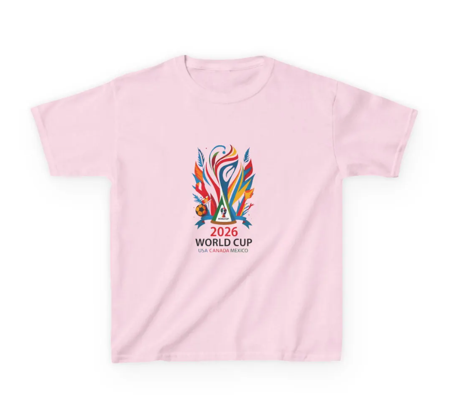 Kids World Cup 2026 Tee | USA Canada Mexico Soccer Shirt