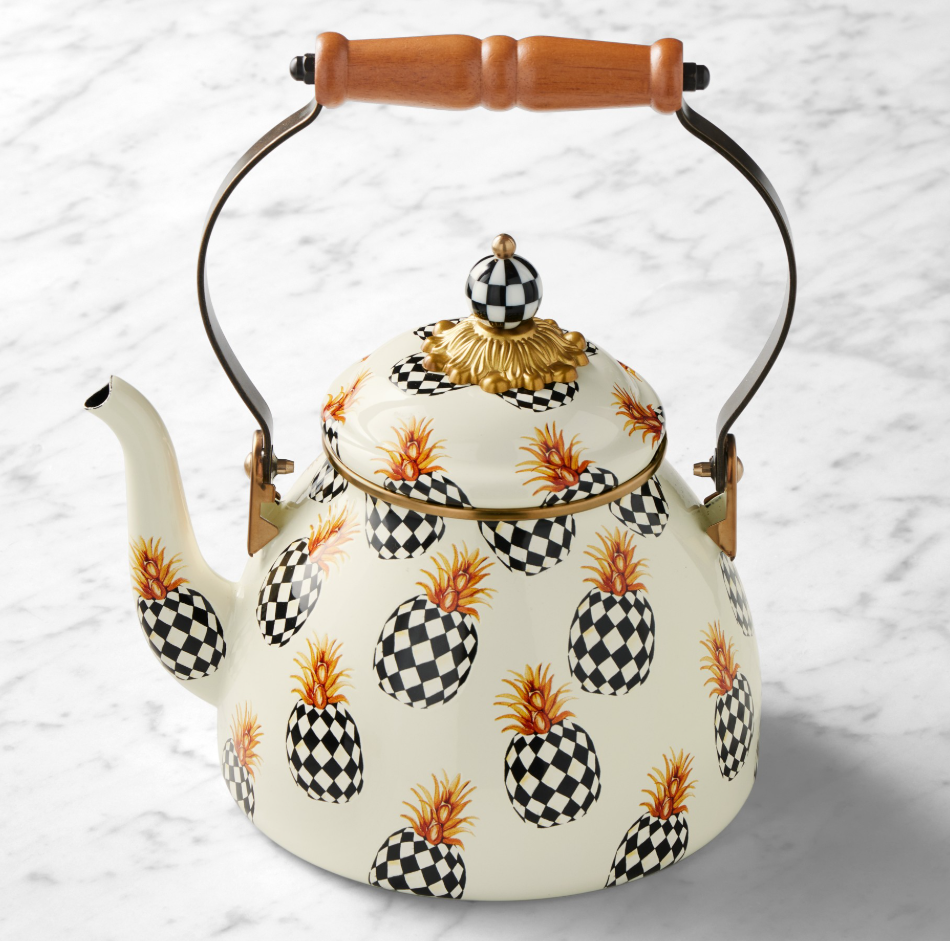 MacKenzie-Childs Pineapple Tea Kettle, 2-Qt.