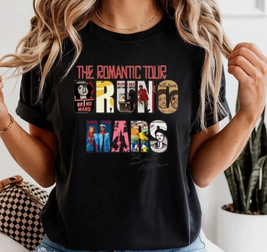 Bruno Mars The Romantic Tour Shirt