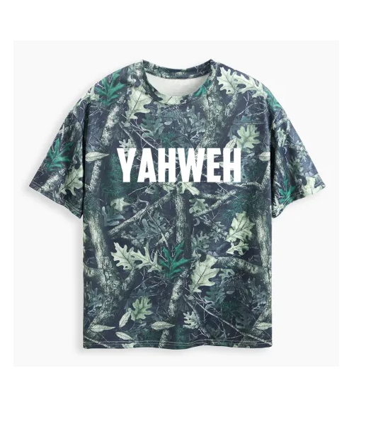 Yahweh Christian Camo T-Shirt - Army Green