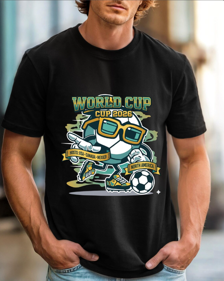 World Cup Soccer Robot T-shirt | Cup 2026 Futuristic Football Design