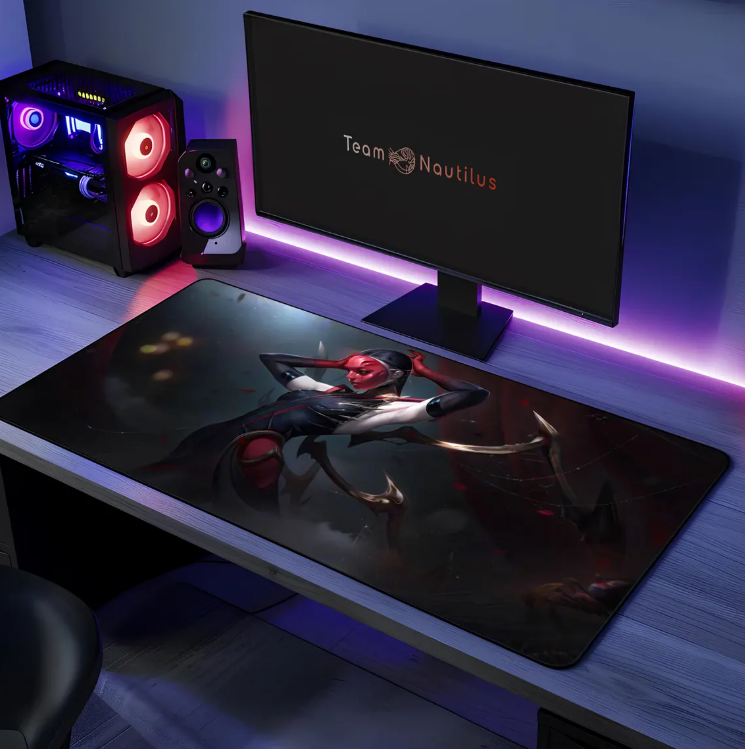 Elise Black Rose Skin Desk Mat League of Legends