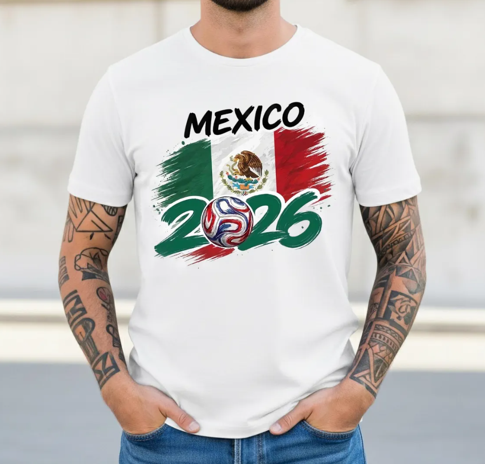 Mexico 2026 Soccer T-Shirt | Mexico Flag Football Fan Tee | Global Soccer 2026 Souvenir Shirt | Mexico National Team Fan Gift |Futbol Mexico