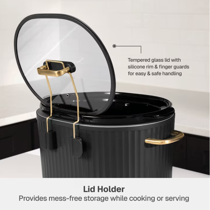 Thyme & Table 6QT Programmable Slow Cooker, Slate Grey