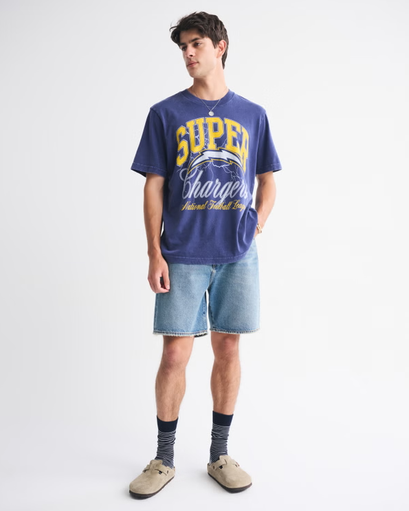 Los Angeles Chargers Vintage Inspired Graphic Tee - Vintage NFL Fan Shirt
