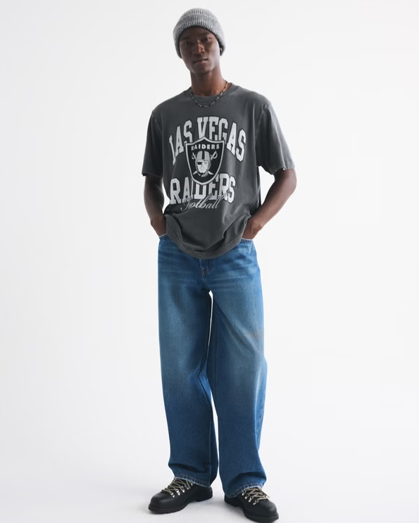 Las Vegas Raiders Vintage Inspired Graphic Tee - Vintage NFL Fan Shirt